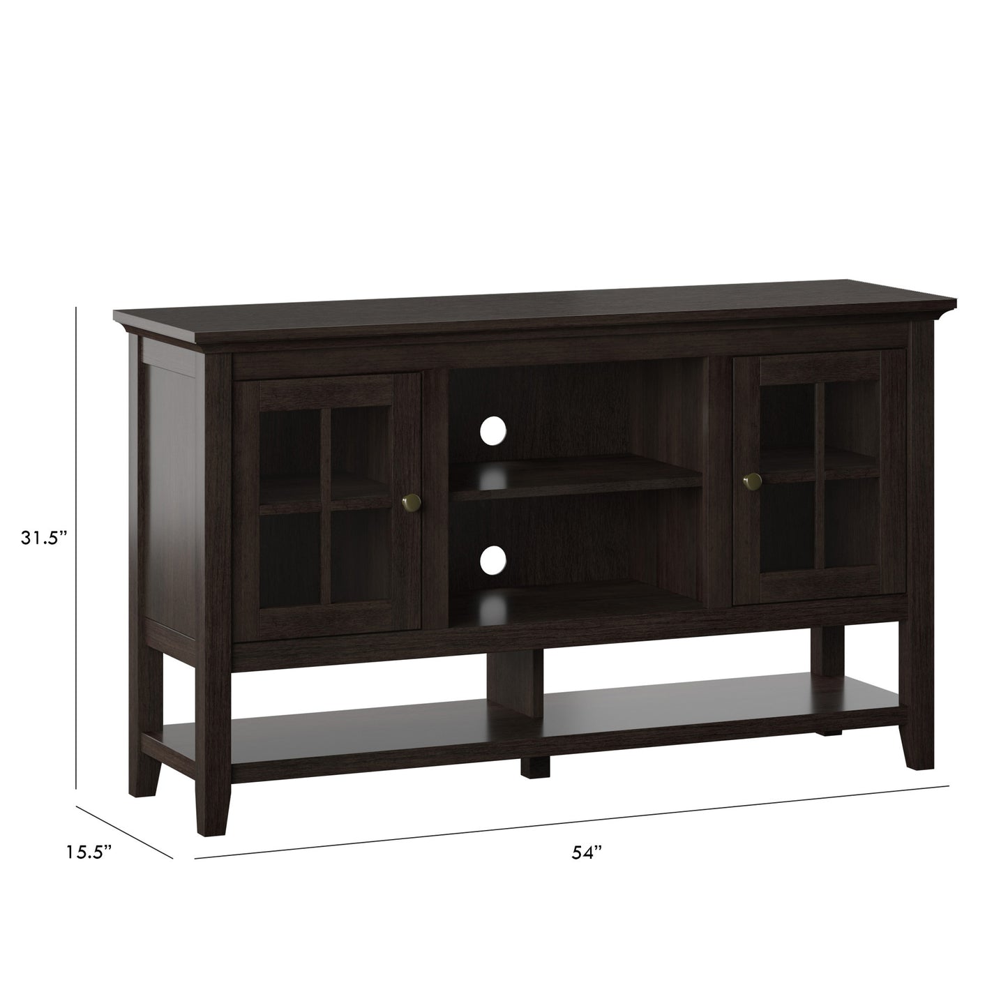 TV Stand for TVs up to 60” with Open Lower Storage
