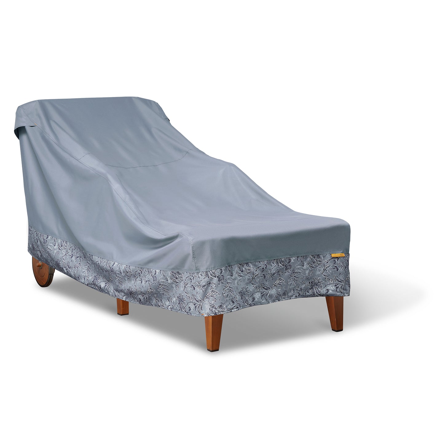 Vera Bradley by Classic Accessories Water-Resistant Patio Chaise Lounge Cover, 78 x 34 x 34 Inch, Rain Forest Toile Gray