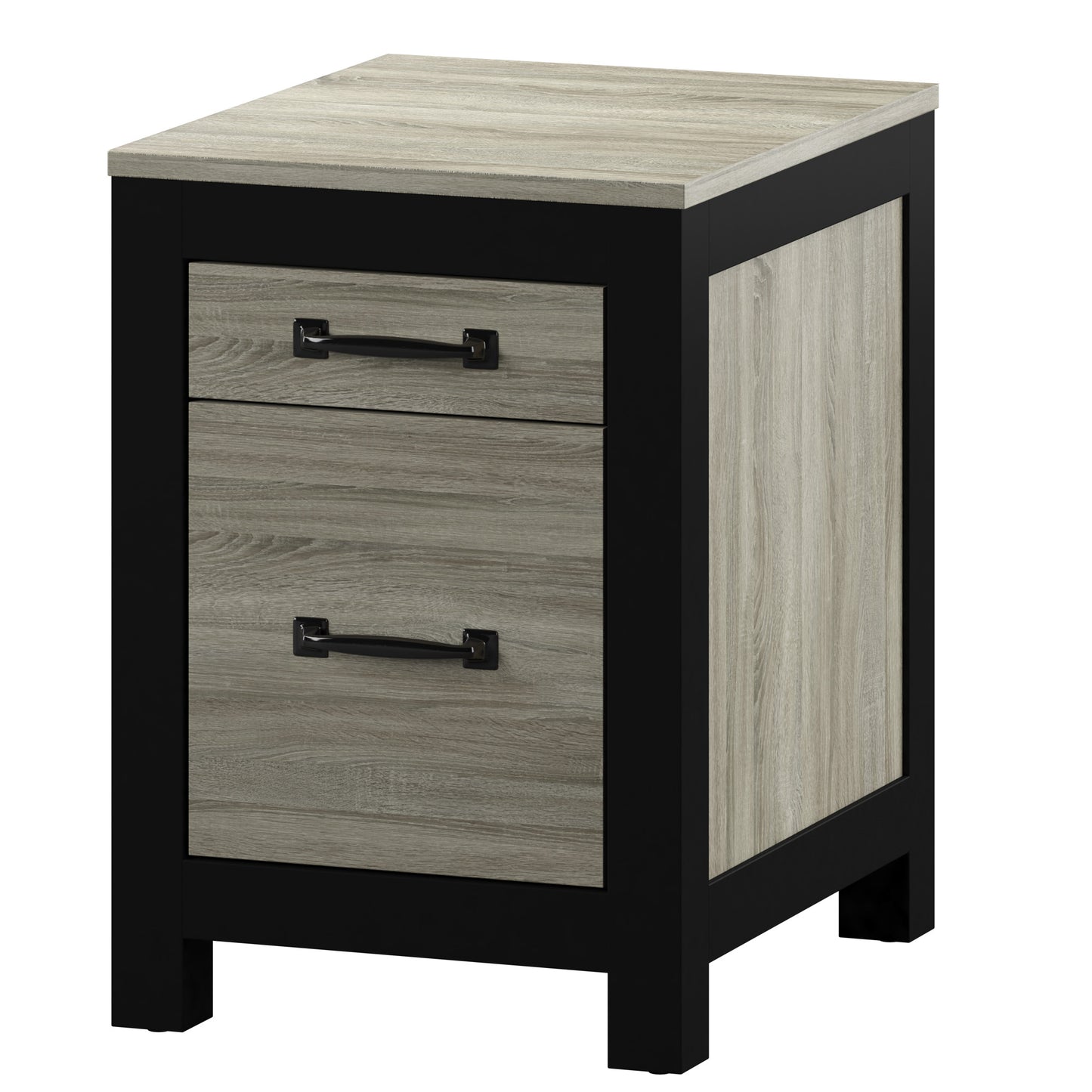 Better Homes & Gardens Dale Filing Cabinet, Clayton Oak and Black