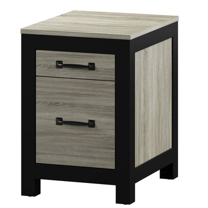 Better Homes & Gardens Dale Filing Cabinet, Clayton Oak and Black