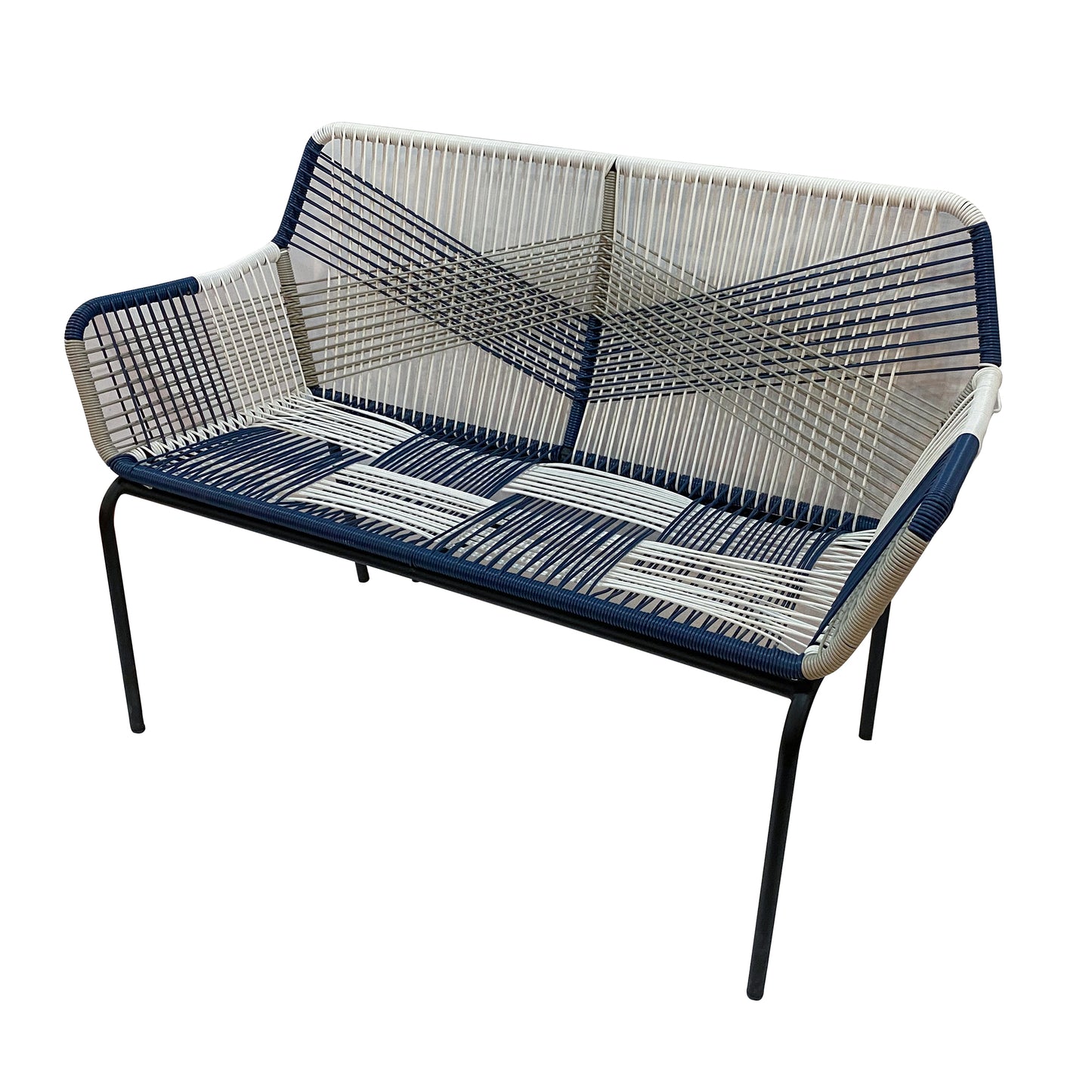TK Classics Wrapped Rope Outdoor Loveseat for 2 People