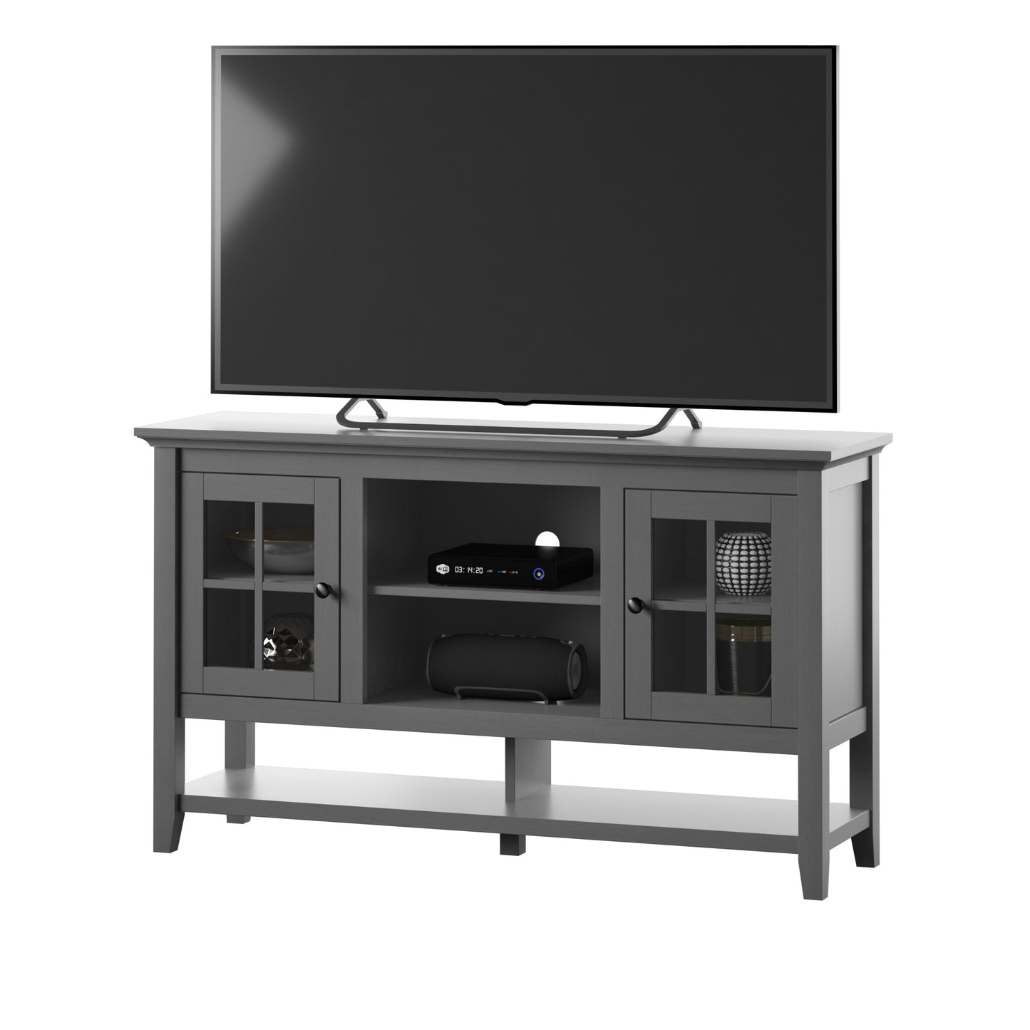 TV Stand for TVs up to 60” with Open Lower Storage