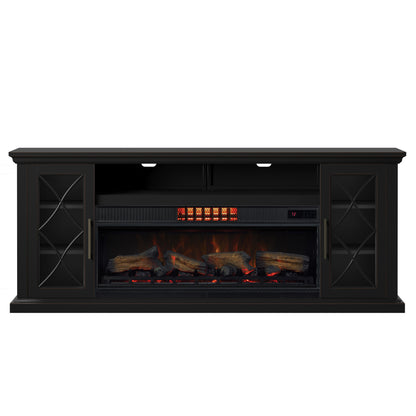 Tresanti® Millbrae TV Console with ClassicFlame® CoolGlow™ 2-in-1 electric fireplace and fan