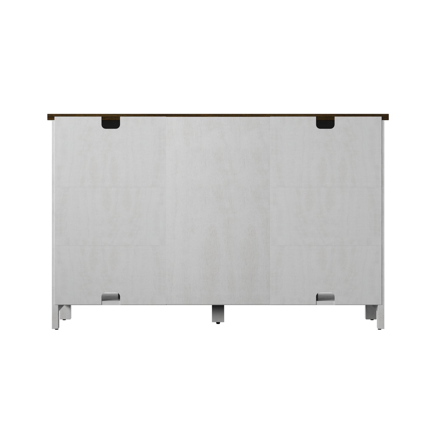 Modern Farmhouse Sideboard with Wine Storage and Sliding Barn Doors