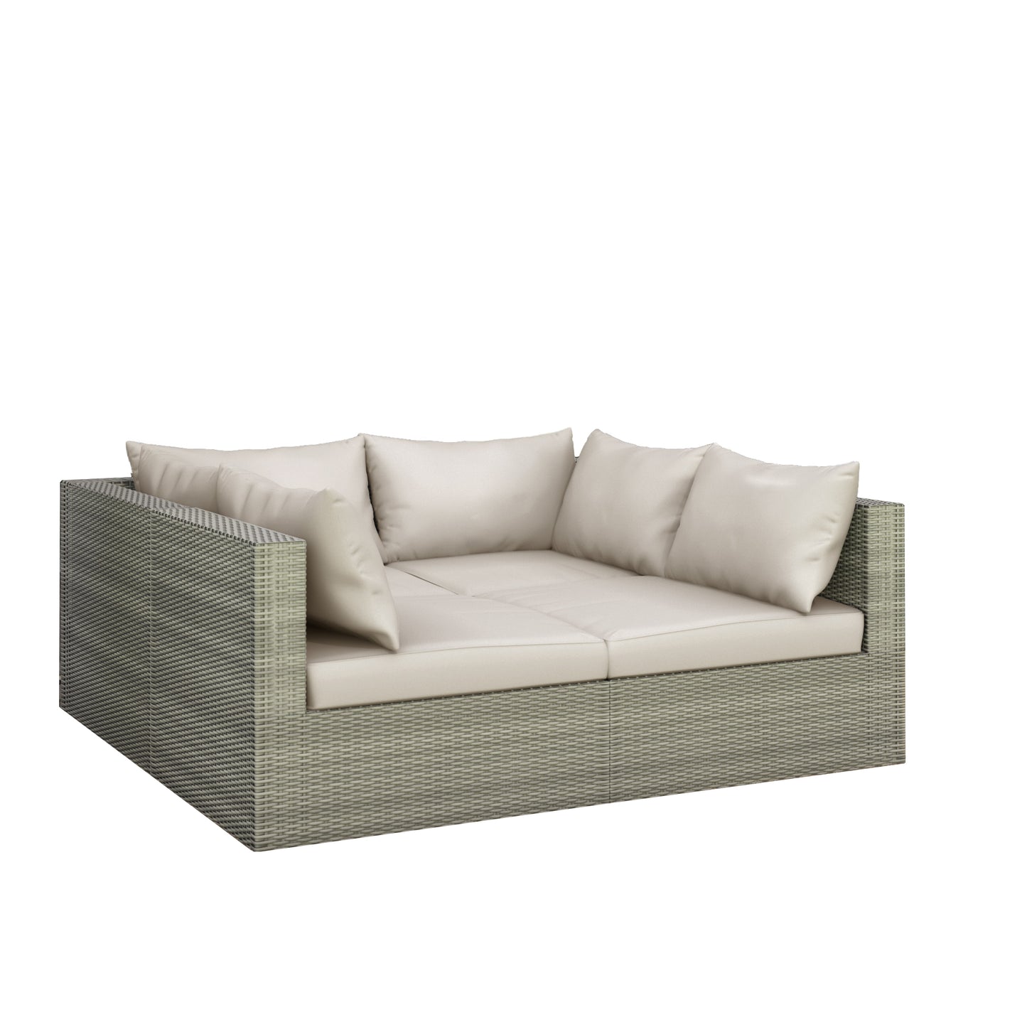 TK Classics 4 Piece Outdoor Sectional Sunbed