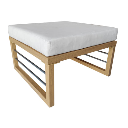 TK Classics Aluminum Outdoor Ottoman/Coffee Table