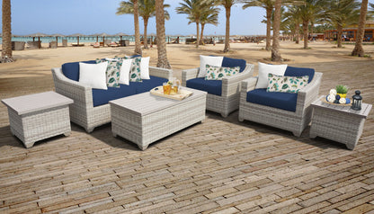 Fairmont 7-Piece Outdoor Wicker Patio Furniture Set