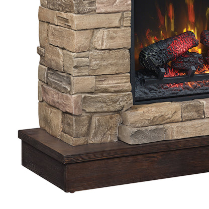 Eugene Wall Electric Fireplace Mantel, Aged Coffee (Electric Fireplace sold separately)