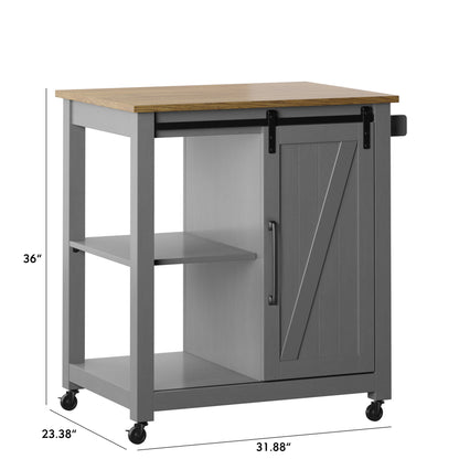 Barndoor Kitchen Cart