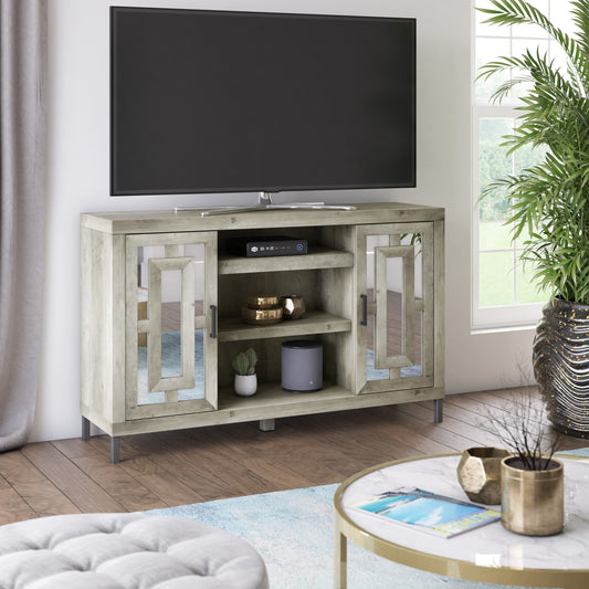 TV Stand for TVs up to 60" with Mirrored Cabinets