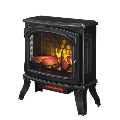 duraflame® Infrared Quartz Electric Stove Heater with 3D Flame Effect, Black