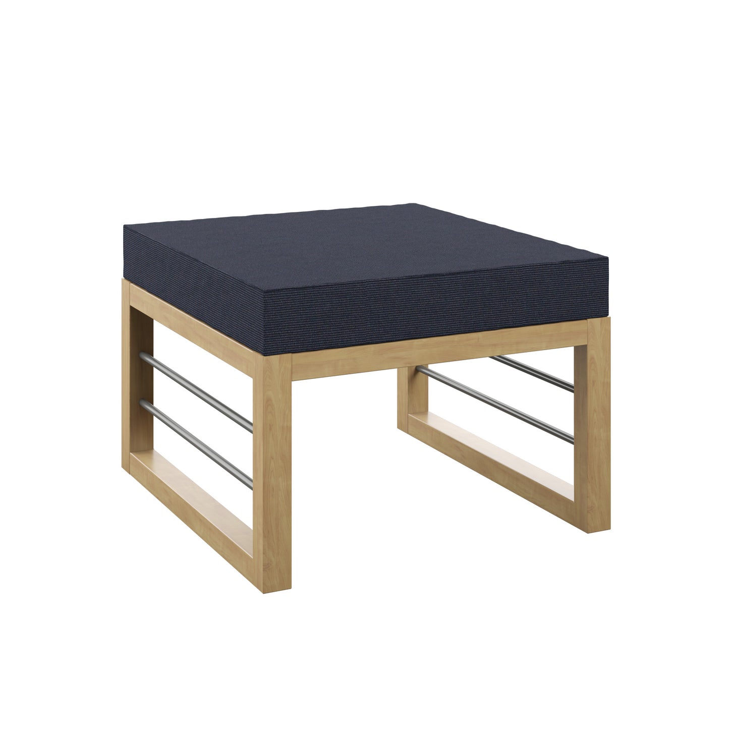 TK Classics Aluminum Outdoor Ottoman/Coffee Table