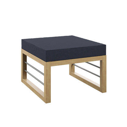 TK Classics Aluminum Outdoor Ottoman/Coffee Table