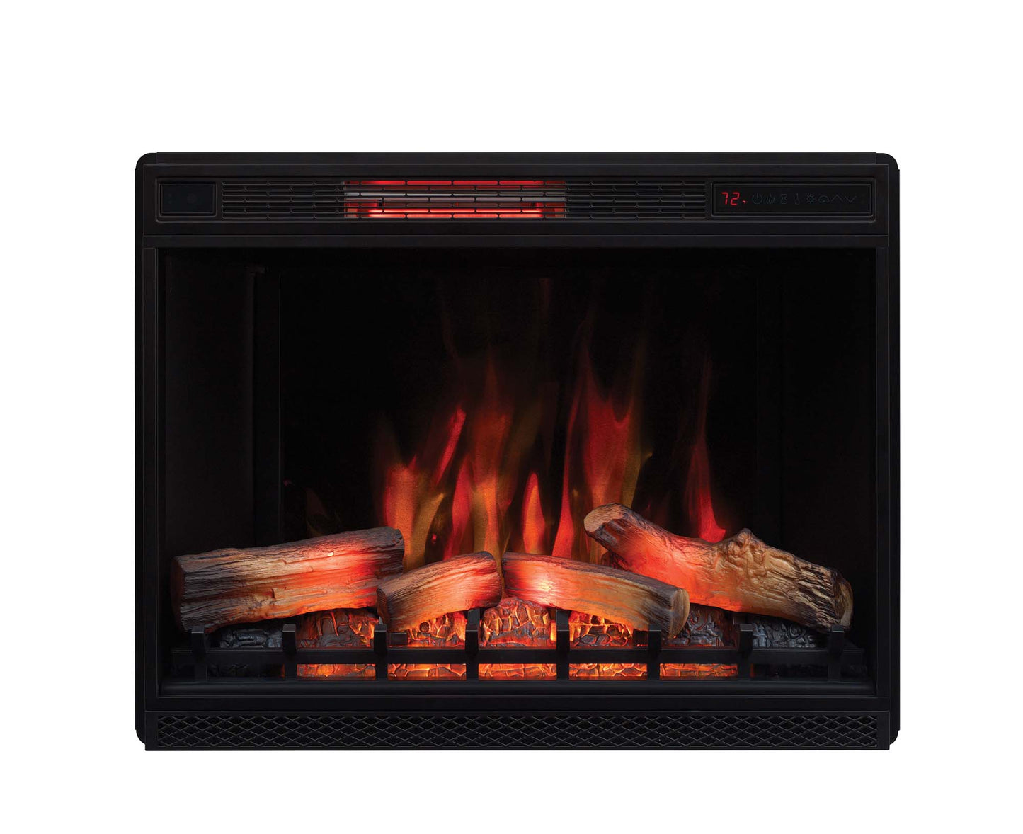 33” 3D Infrared Quartz Electric Fireplace Insert with Safer Plug® and Safer Sensor™
