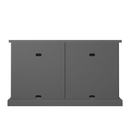 Twin Star Home Sideboard with Frosted Glass Doors