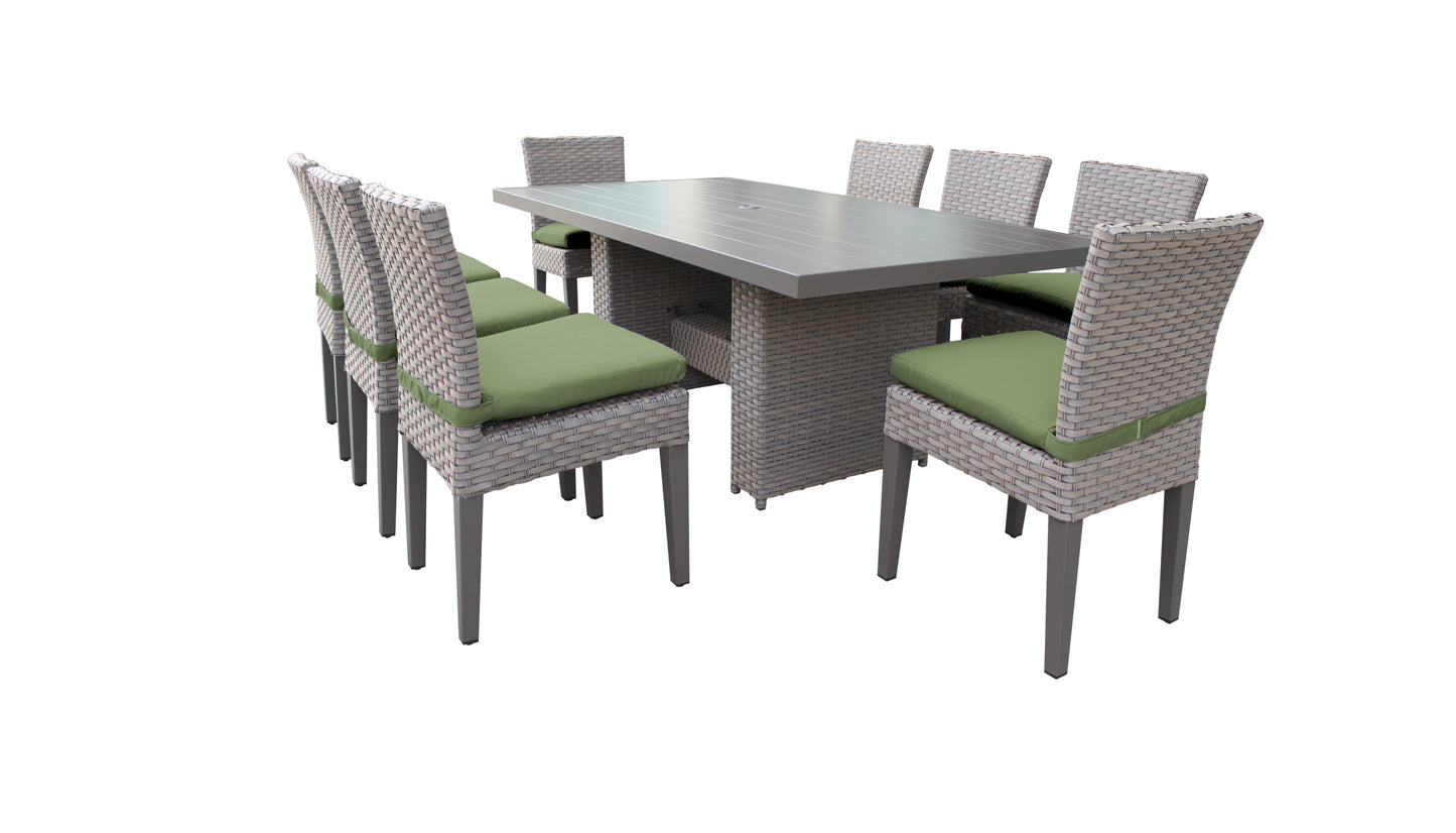 Florence 9-Piece Outdoor Dining Set with Cushions