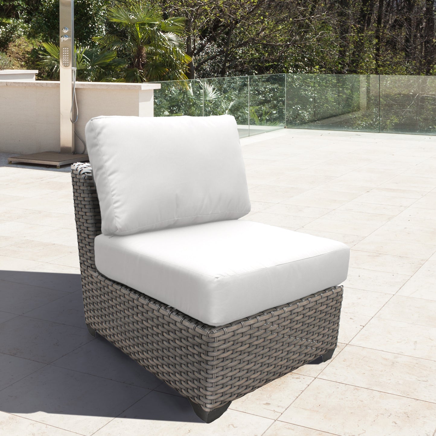 040CUSHION-ARMLESS-WHITE