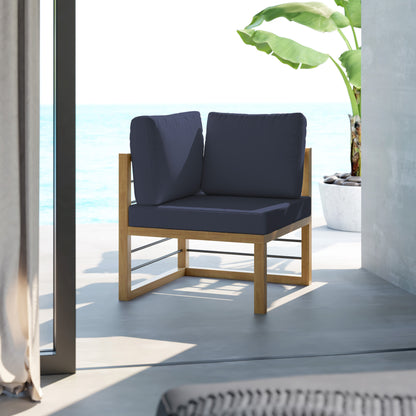 TK Classics Aluminum Outdoor Sectional Corner Sofa Seat