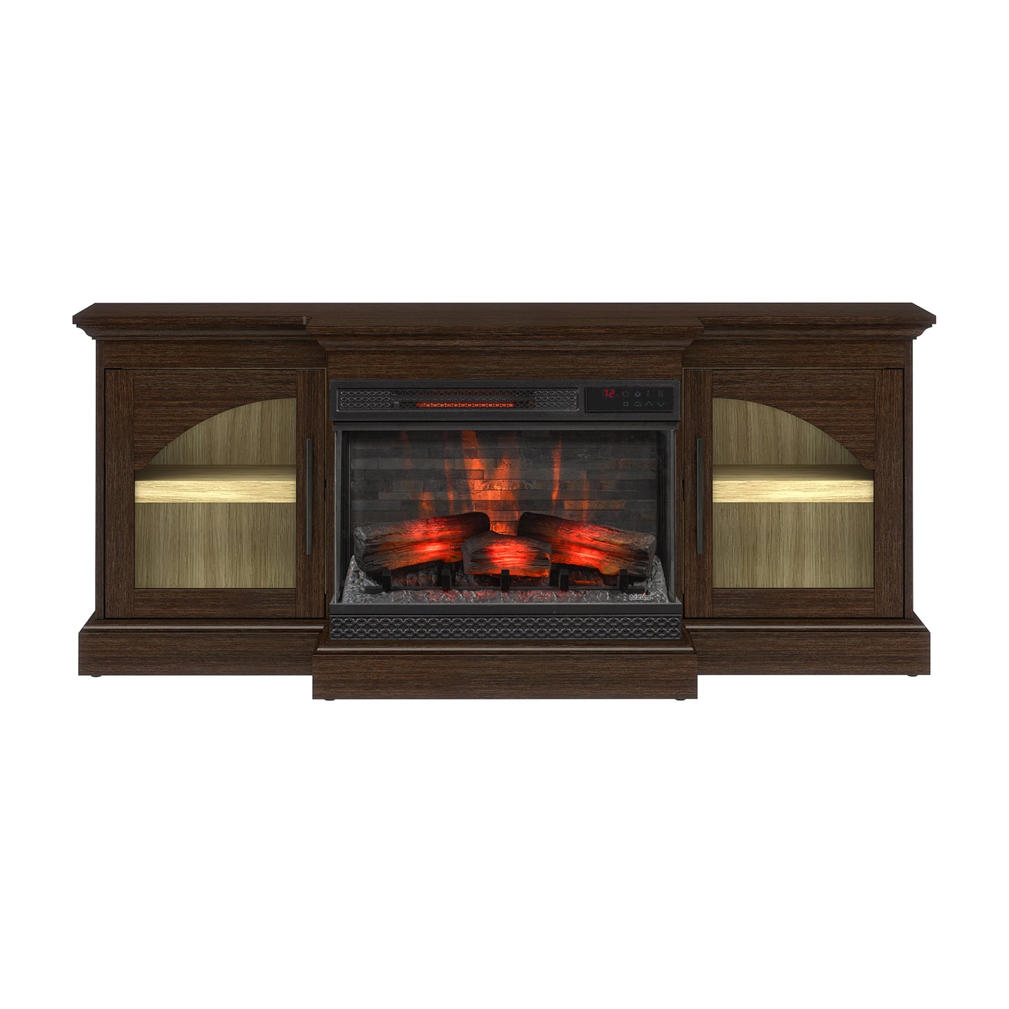 duraflame® 60" Smart Electric Fireplace TV Stand, Alexa Voice & App Control