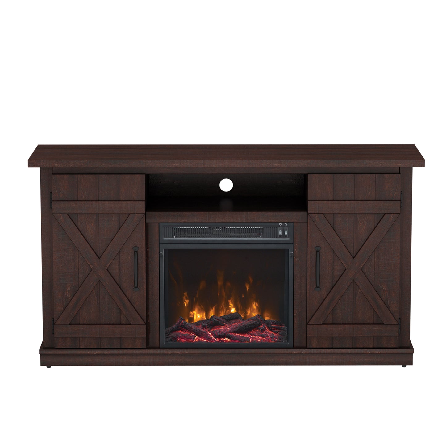 Cottonwood TV Stand for TVs up to 55" with Electric Fireplace