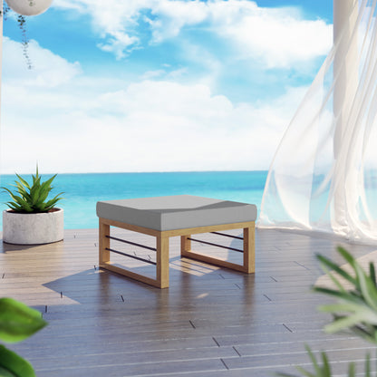 TK Classics Aluminum Outdoor Ottoman/Coffee Table