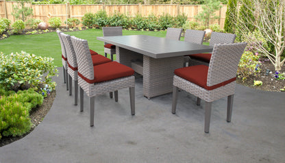 Florence 9-Piece Outdoor Dining Set with Cushions