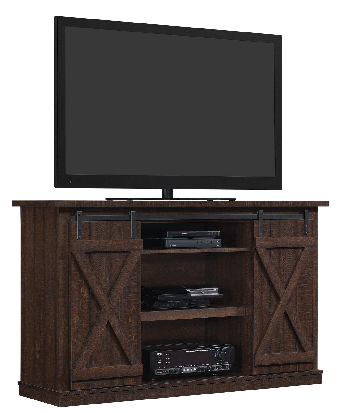Cottonwood TV Stand for TVs up to 60 inches with Sliding Barn Doors
