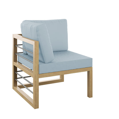 TK Classics Aluminum Outdoor Sectional Corner Sofa Seat