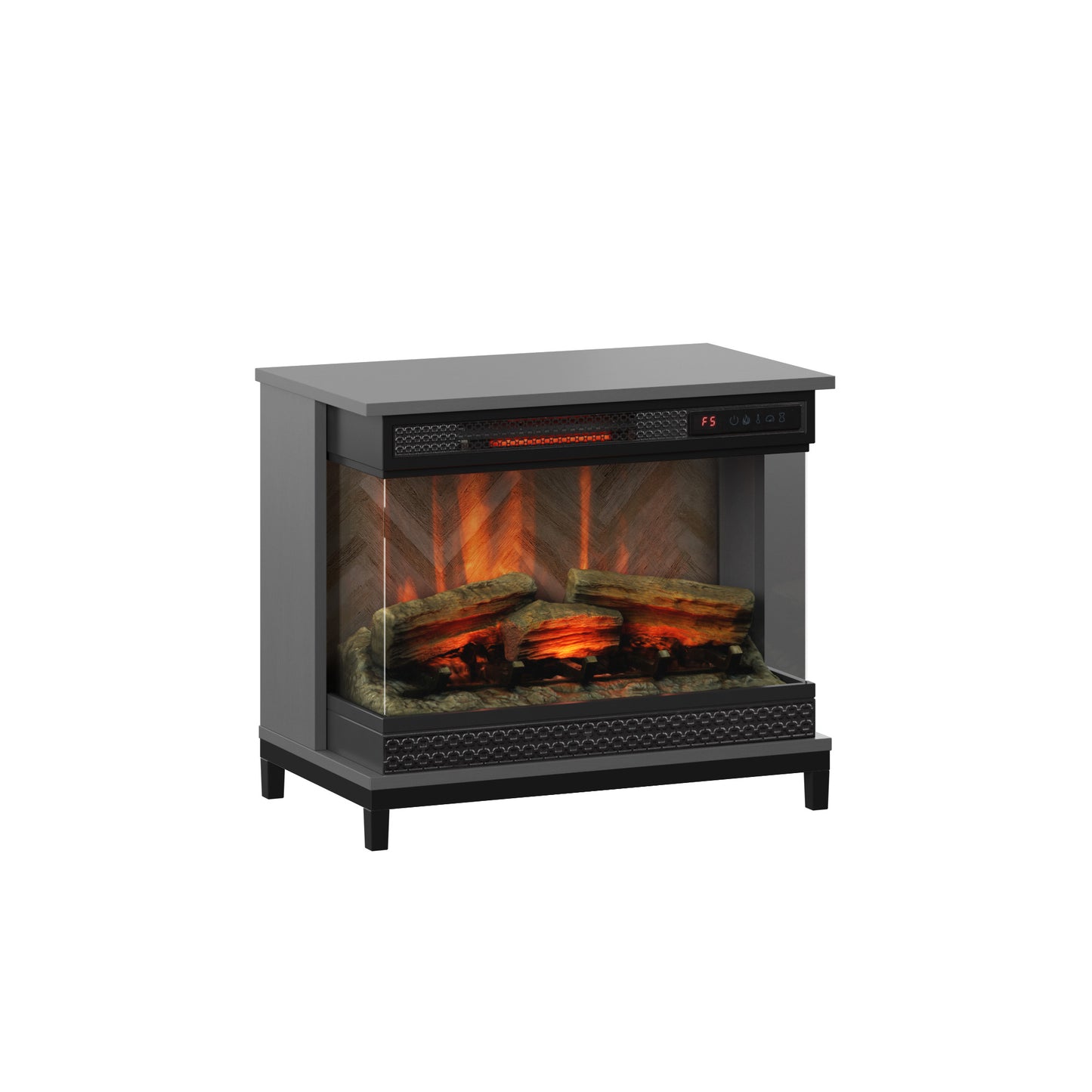 PanoGlow® Wall Mantel Electric Fireplace