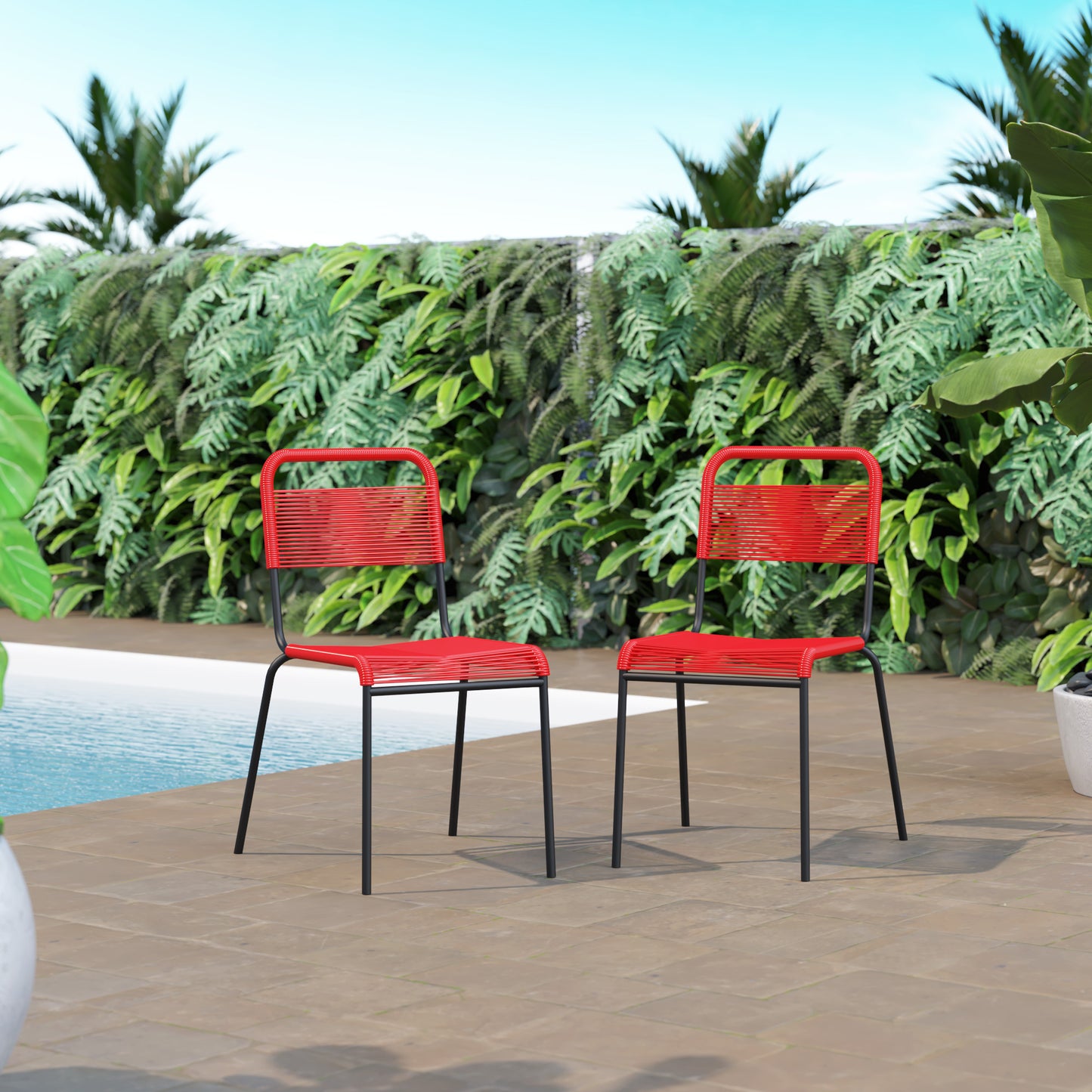 TK Classics Outdoor Dining Chairs, Set of 2