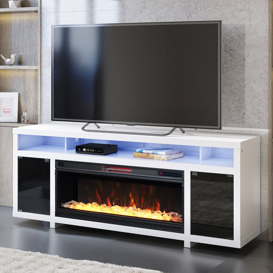 Tresanti® Bennett LED TV Console with ClassicFlame® Electric Fireplace