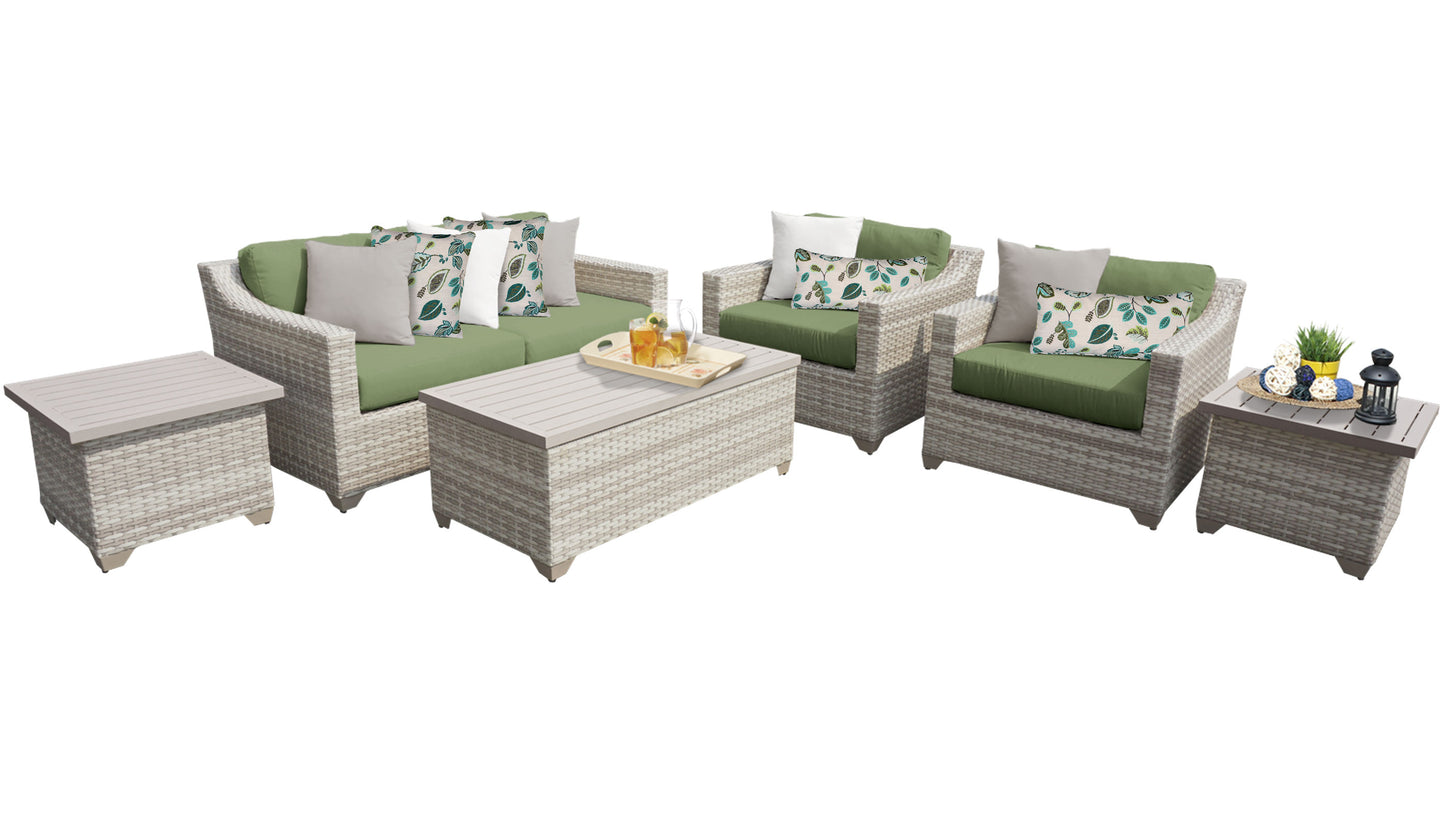 Fairmont 7-Piece Outdoor Wicker Patio Furniture Set