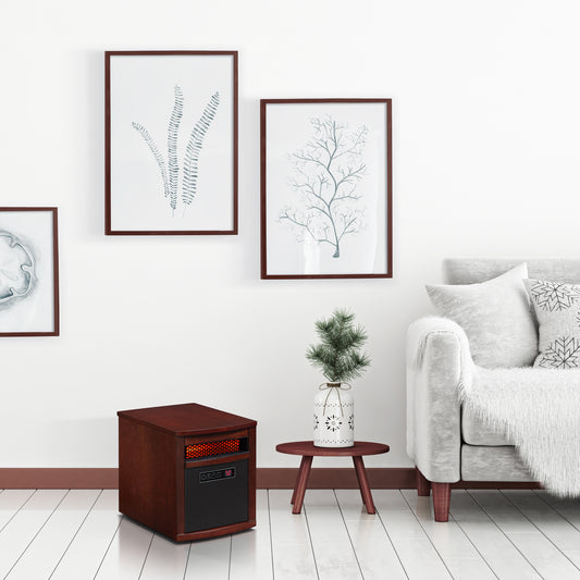 Powerheat Infrared Quartz Heater with Safer Plug, Black