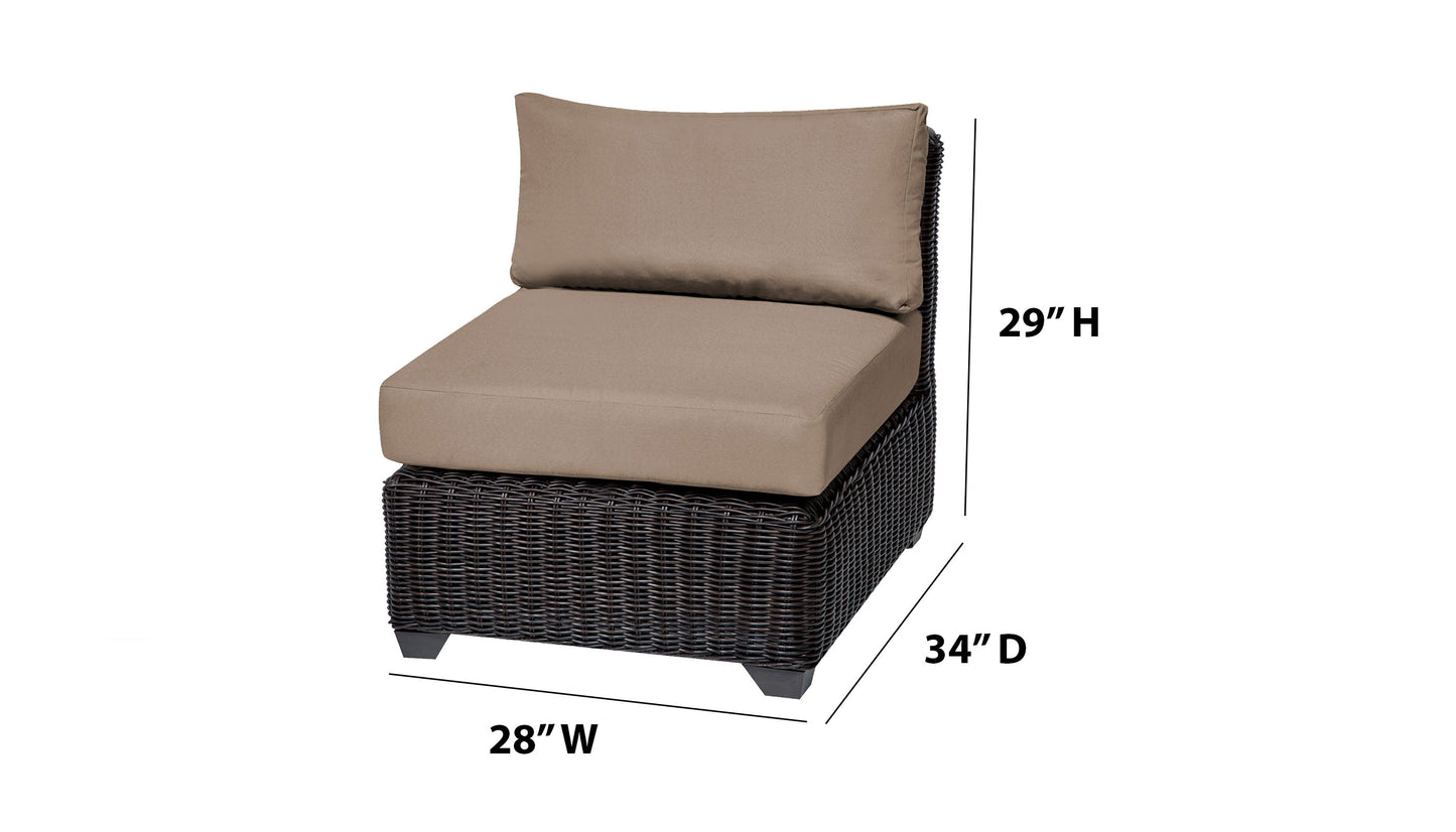 TK Classics Armless Sofa