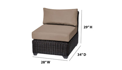 TK Classics Armless Sofa