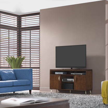Modern Dweller™ TV Stand for TVs up to 60", Midnight Walnut