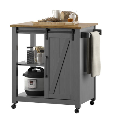 Barndoor Kitchen Cart