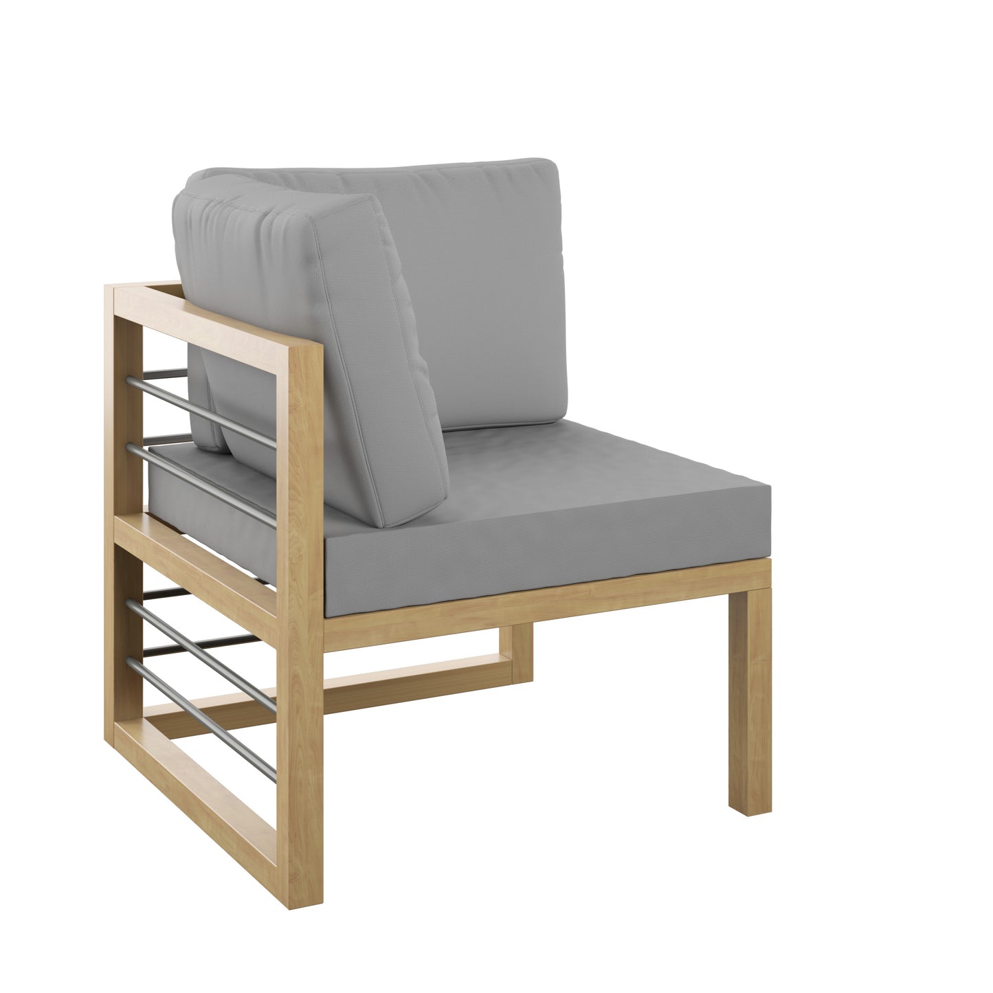 TK Classics Aluminum Outdoor Sectional Corner Sofa Seat