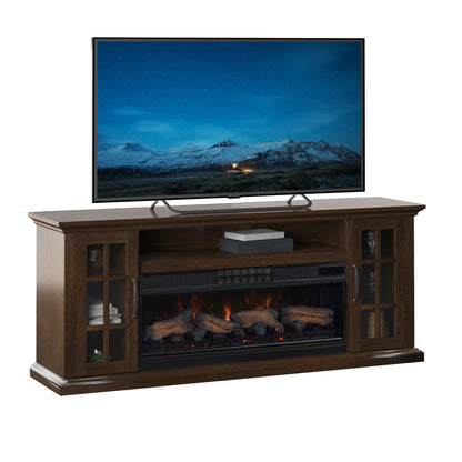 Tresanti® Mayson TV Console with ClassicFlame® CoolGlow® 2-in-1 Electric Fireplace and Fan