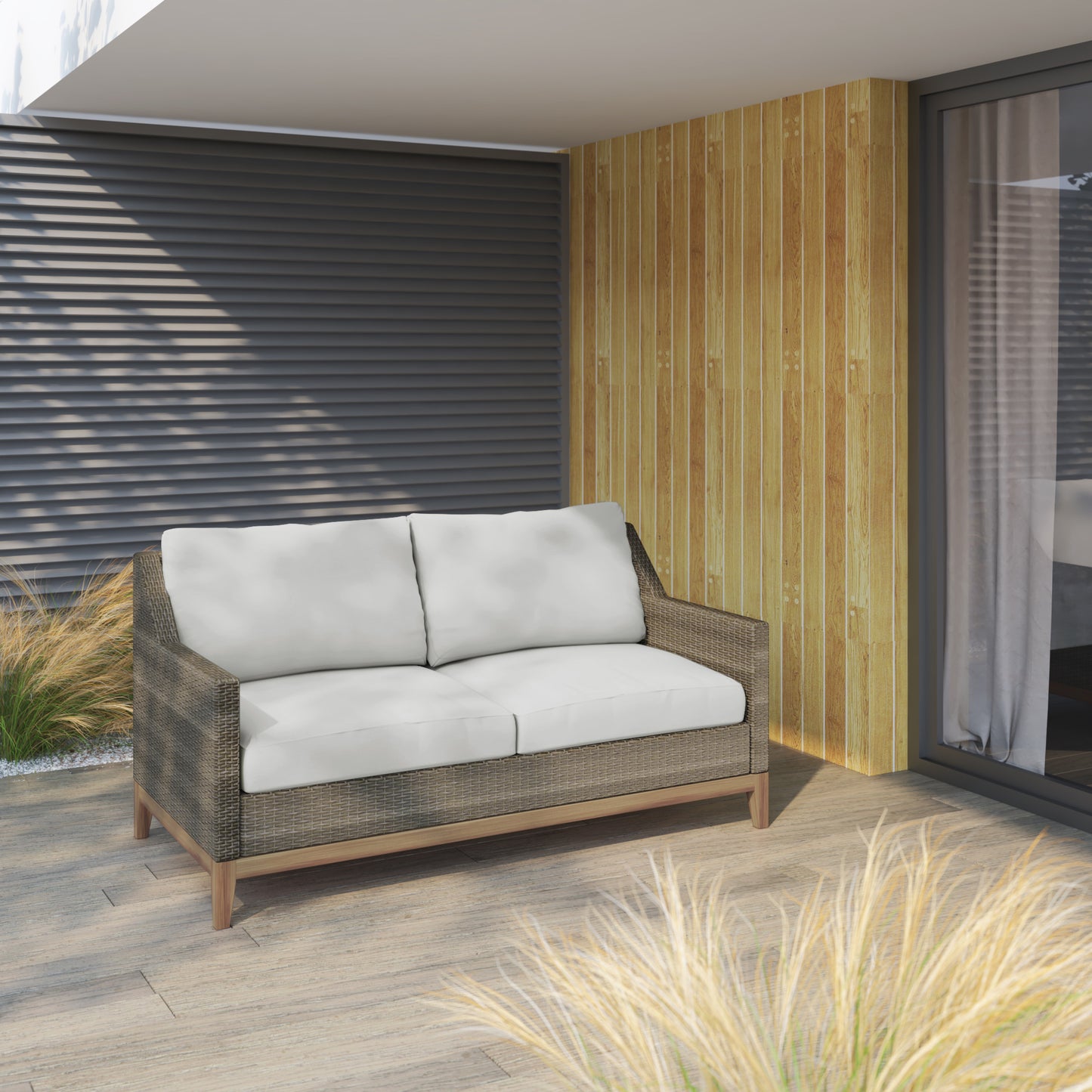 TK Classics Outdoor Loveseat with Cushions