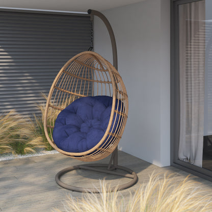 TK Classics Swing Egg Chair Hammock with Cushion and Stand