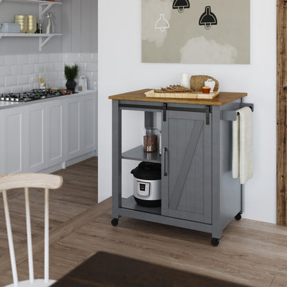 Barndoor Kitchen Cart