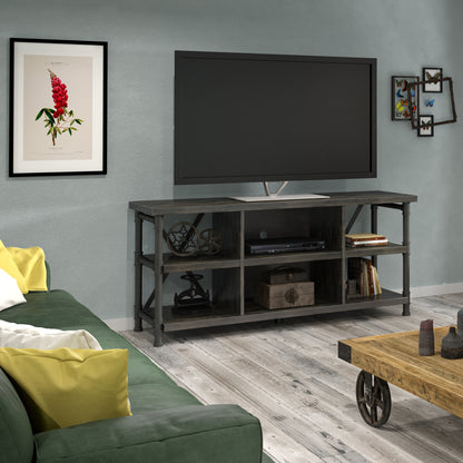Irondale Open Architecture TV Stand for TVs up to 60 inches, Autumn Driftwood
