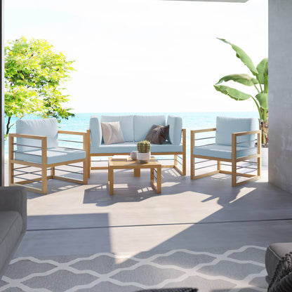 TK Classics 5 Piece Aluminum Outdoor Conversation Set