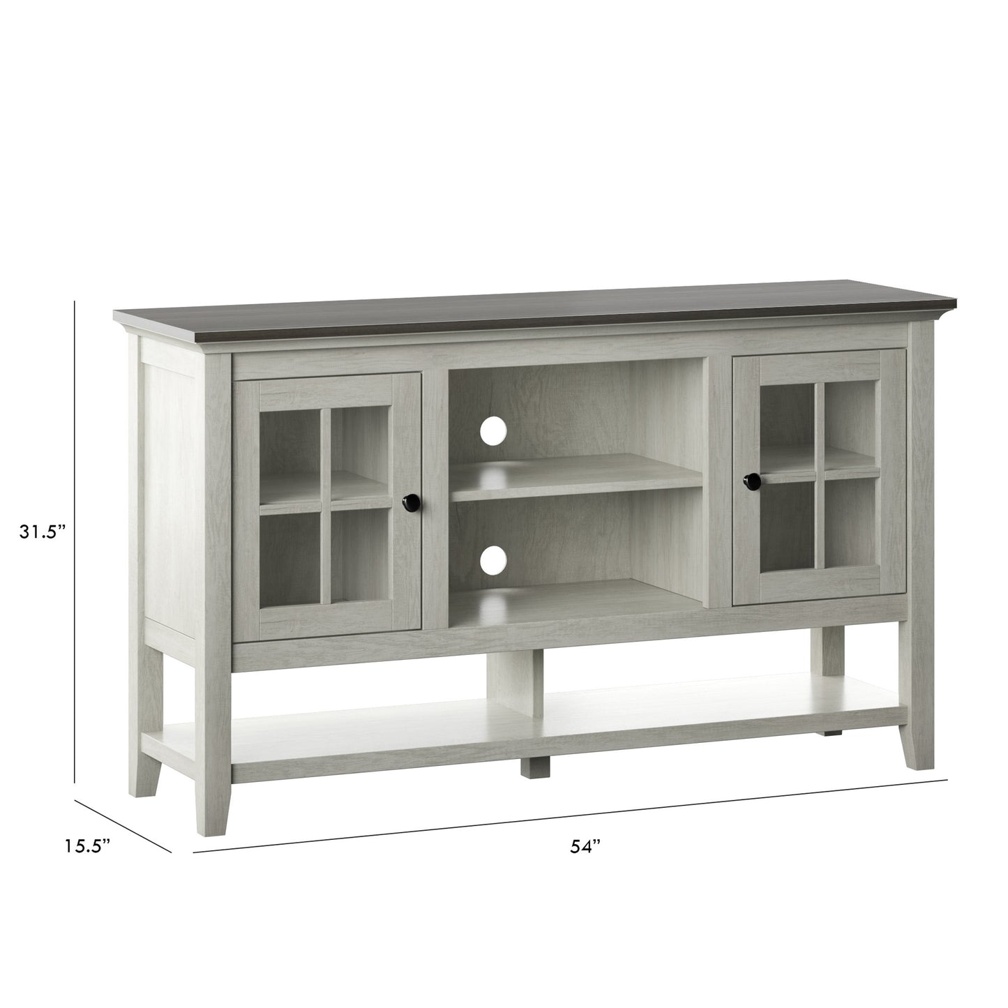 TV Stand for TVs up to 60” with Open Lower Storage