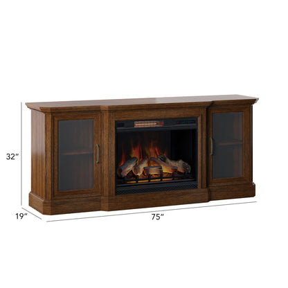 Hershel TV Stand with ClassicFlame® Electric Fireplace