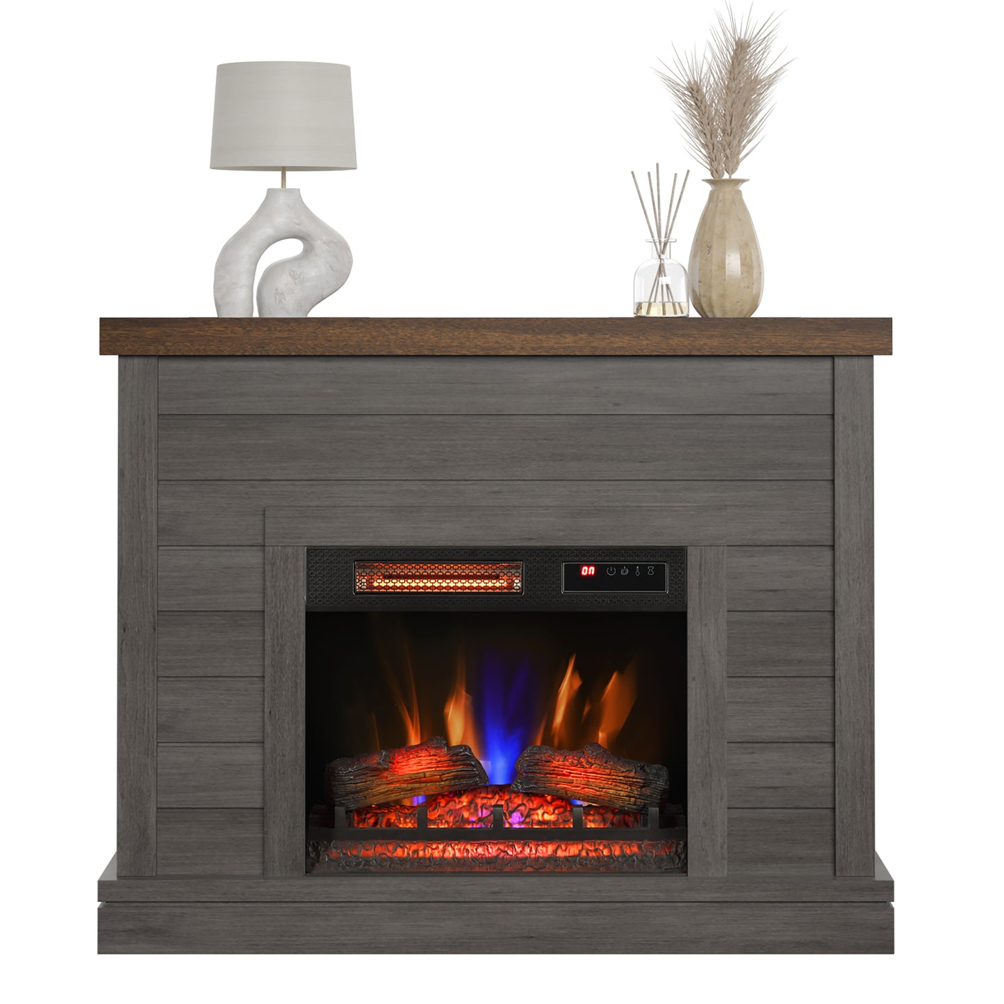 duraflame® Shiplap Wall Mantel Electric Fireplace