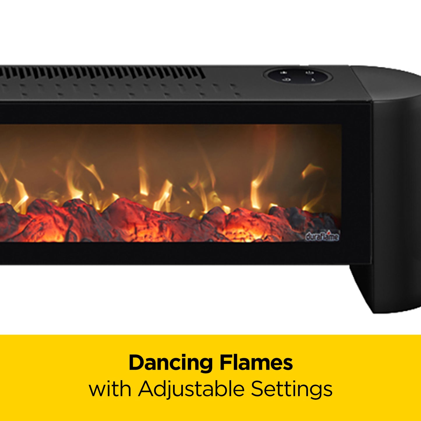 duraflame® Electric Fireplace Baseboard Heater, Black