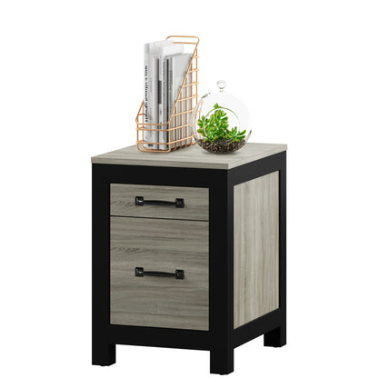 Better Homes & Gardens Dale Filing Cabinet, Clayton Oak and Black