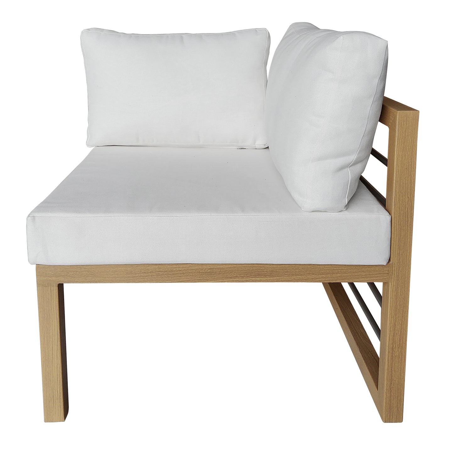 TK Classics Aluminum Outdoor Sectional Corner Sofa Seat